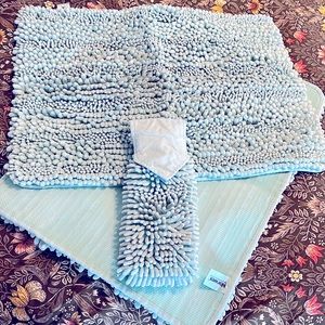 Norwex Chenille Bath Mats & Hand Towel